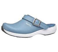 Sanita | Wave Carbon Open Clog | Original Handmade for Women | Extremely Non-Slip Sole with SRC Level | Aqua | UK 7.5