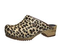 Sanita Women's Wood Caroline Open Brown Leopard Casual 1706199W/87 8 UK