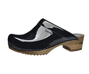 Sanita Women's Wood Classic Patent Casual