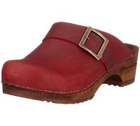 Sanita Wood Urban Open Women's Clogs, Red (Rot), 4 UK (37 EU)