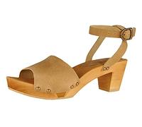 Sanita Yara Clog Sandal | Original Handmade | Flexible Clog Sandal for Women | Nature | 8 UK