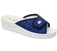 Sanital Light Womens Elastic Fabric Slippers - Lightweight, Comfortable and Colorful | Anti Shock Footbed | Recommended Size: Take One Size Up, darkblue, 4 UK