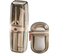 Sanitary Brush Shield - Lightweight Travel Cup, Breathable Protection Bin, Slim Luggage Organizer, Secure Cover Cap | Clear Leakproof Container to Carry Personal Items with Ease During Holiday Trip