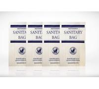 Sanitary Disposable Bags. Hygenic Waste Disposal Craft Paper Bags For Hotels - Pack of 250
