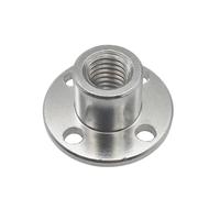 Sanitary Flange Flange Coupling Nut, M3 M4 M5 M6 M8 Chuck Plate for Motor Thread Shaft, Metal Faceplate 1pc(M8)