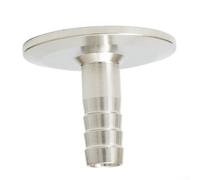 Sanitary Grade Stainless Steel Adapter 1.5 inch Tri Clamp to 1/2 inch Hose Barb for Process Engineering