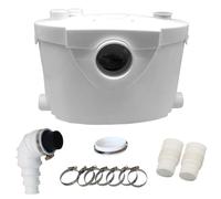 Sanitary Grinder 400W Macerator Pump, 145L/min High Efficiency Sewerage Pump, Macerator Toilet Waste Water Pump, Sewage Treatment for Laundry Toilet Sink and Bath, 4 Inlets & 1 Outlet