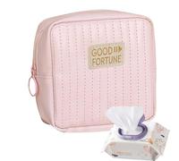 Sanitary Napkin Bag - PU Leather Storage Bag with Zip | Pockets for Menstrual Pads and Tampons, Holder for Nursing Pads, Ideal for Teens