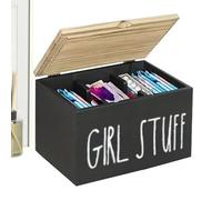 Sanitary Napkin Holder - Wood 21 x 13 x 13 cm | Pad Organizer for Sanitary Napkins, Box for Efficient Space Periods | Sanitary Napkin Organizer for Bathrooms, Feminine Hygiene and Health