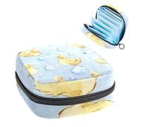 Sanitary Napkin Storage Bag, Period Bag for School Teen Girls, Cute Duck, Portable Period Pouch with Zipper, Sanitary Pads Bag Tampons Holder for Purse