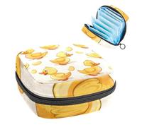 Sanitary Napkin Storage Bag, Period Bag for School Teen Girls, Cute Duck, Portable Period Pouch with Zipper, Sanitary Pads Bag Tampons Holder for Purse