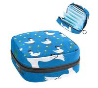Sanitary Napkin Storage Bag, Period Bag for School Teen Girls, Duck, Portable Period Pouch with Zipper, Sanitary Pads Bag Tampons Holder for Purse