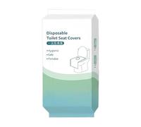 Sanitary - Oversized Commode Liners, Paper Tissues, Extra Large Coverage Area, Prevents Direct Contact, Travel Hygiene Gear, 10 Pack Portable White Seat Guards for Airplanes