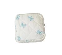 Sanitary Pad Storage Bag 2Pcs Cute Large Capacity Sanitary Napkin Storage Bags Cartoon Bow Portable Girls Physiological Period Tampon Organiser Bag Pouch(Color9)