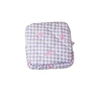 Sanitary Pad Storage Bag 2Pcs Cute Large Capacity Sanitary Napkin Storage Bags Cartoon Bow Portable Girls Physiological Period Tampon Organiser Bag Pouch(Color7)