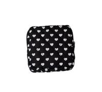 Sanitary Pad Storage Bag 2Pcs Cute Large Capacity Sanitary Napkin Storage Bags Cartoon Bow Portable Girls Physiological Period Tampon Organiser Bag Pouch(Color2)
