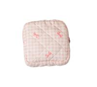 Sanitary Pad Storage Bag 2Pcs Cute Large Capacity Sanitary Napkin Storage Bags Cartoon Bow Portable Girls Physiological Period Tampon Organiser Bag Pouch(Color3)