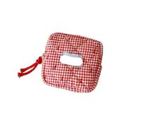 Sanitary Pad Storage Bag Cute Cherry Sanitary Pad Storage Bag Square Student Girls Period Daily Organizer(Red)
