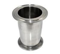 Sanitary Pipe Fitting Reducer Tri Clamp 3.5" x 4" Stainless Steel 304 for High-Pressure Fluid Transfer in Food, Beverage and Pharmaceutical Industries