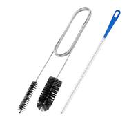 Sanitary Snake Cleaner - 155 cm Extra Long Spring, Double Sided Nylon Bristle Brush, Long Reach Scrubber | Refrigerator Coil, HVAC Maintenance, Bathroom, Shower, Sink, Bathtub, En