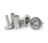 Sanitary Stainless Steel 304KF10 KF16 KF25 KF40 KF50 Vacuum Hose Barb OD6 8 13 16 20 25 38mm Flange Adapter Pipe Fitting Clamp(Kf16,20mm)