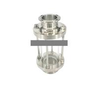 Sanitary Straight Sight Glass Tri-clamp, SS304 Quick-Fit Flow Sight Glass Diptube For 89mm Pipe OD 3.5 inch Tri Clamp Homebrew