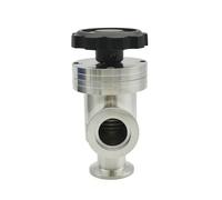 Sanitary SUS 304 Stainless Steel L-Type Manua lHigh Vacuum Flapper Valve KF16 KF25KF40 KF50 Gas Safety Valv(KF-16)
