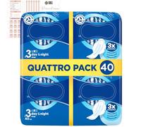 Sanitary Towels Multipack with 2X Always Sanitary Towels Ultra Day & Night with Wings (Size 3) 20 Pads Bundle with Fancy Labels Period Tracker - 40 Total Count | Comfort, Protection and Leak Guard