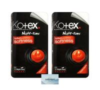 Sanitary Towels Night Time Maxi 10 Pads - Bundle of 2 (2x10 Pads) - Extra Cushioned for Comfort and Protection, with Leak-Proof Technology - kotex