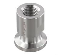 Sanitary Tri Clover Fitting 1 Inch Ferrule with 1/4 NPT Thread - Polished 304 Stainless Steel Pipe Adapter for Winery Home Brew Fluid Pipeline