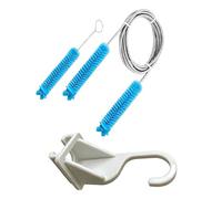 Sanitary Tubing Cleaning Solution Features Comfortable Brush and Secure Adhesive Mount Respirator Hose Holder