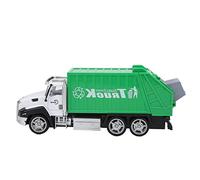 Sanitation Garbage Truck Model Exquisite Alloy Pull Back Vehicle Toy for Decor Collection and Kids Gift, 8.3 X 2.4 X 3.5 Inches (Sanitation garbage truck)
