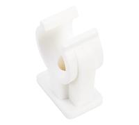Sanitop-Wingenroth 100922 Pipe Clips Set of 2 15 mm with Brass Thread Sleeve M6 Mounting Assortment Plastic White