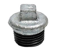 Sanitop-Wingenroth 13214 5 Malleable cast Iron Plug no. 290, 1 inch, with 1 Male Thread, galvanised, 1 Zoll