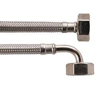 Sanitop-Wingenroth 17216 5 Device Connection Inlet Hose for Washing Machines and dishwashers, 1/2 x 2000 mm, stainlesssteel