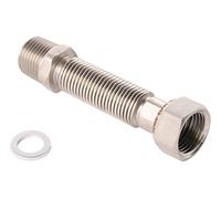 Sanitop-Wingenroth Stainless Steel Flexible Connection Pipe, Type 3/4 Inch, Length Adjustable 200-410 mm, Universal Connection