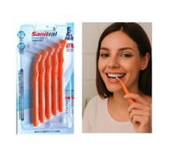 Sanitral Interdental Brush Angle, Angled Dental Brush for Teeth Cleaning-Excellent Access Between Teeth Size- 0.5 mm
