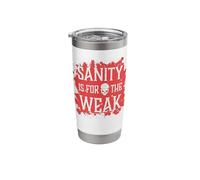 Sanity is for the Weak Evil Skull Hell Demon Blood Splatter Stainless Steel Insulated Tumbler
