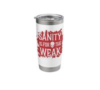 Sanity is for the Weak Evil Skull Hell Demon Blood Splatter Stainless Steel Insulated Tumbler