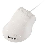 SaniType Case of (10) OMST0C01-W Professional-Grade Ergonomic Optical Washable Mouse with 3-Button Scroll (USB/PS2) (White) | OMST0C01-W-C40