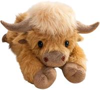 Sanivovonu Weighted Highland Cow Plush Pillow, Highland Cow Doll, Highlands Cows stuffed Animal toy Plush Dolls, Super Soft Highlands Cows Gift