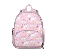 saniwu Kids Backpack for Boys and Girls 6-8: Toddler Backpack for Preschool Kindergarten, Boys Backpacks for Elementary 4-6, Pink-unicorn