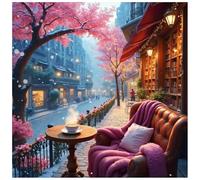 Sanjee City Scenery Diamond Painting Kits for Adults, Diamond Art Kits for Beginner, Diamond Dots Paintings 5D DIY Round Full Gem Art Crafts for Home Wall Decor Gift, 12 × 12 Inches