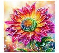 Sanjee Diamond Painting Kits for Adults, Flower Diamond Art Kits for Beginner, Diamond Dots Paintings 5D DIY Round Full Gem Art Crafts for Home Wall Decor Gift, 12 × 12 Inches