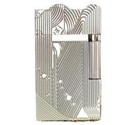 Sanji Classic Mermaid Lighter, Kerosene Side Slide Ignition Cigar Copper Lighter for Collection Business Gift Men's Gift(Silver)