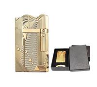 Sanji lighter, cool vintage trench lighter for men, vintage lighter, vintage copper kerosene lighter, men's lighter, soft flame, vintage oil lighter, (fuel not included)(Gold)