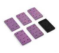 SANJIAN 3" x 5" (80mm x 133mm) Sanding Sheets, for Festool RTS 400 & Mirka Deos 353, Hook & Loop Sandpaper Assortment 80, 120, 180, 240, 320 Grit 10 of Each, with Soft Foam Sanding Pad, 50 Pack
