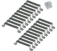 sanjianke-fs 10/20 Pack Fence Post Security Brackets Post Clamp Bracket Fence Anti Rattle Bracket With Screws (20)