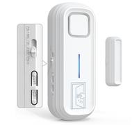 SANJIE Door Alarms When Opened with Instant & Delayed Alerts 30s/1min/2min/4min,Door Left Alarm Sensor Chime 2-in-1 Alarms/Chimes for Home Security,Fridge Alarm with 0-120dB Ajar Warning