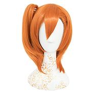 Sanjucos Heat Resistant Cosplay Wiggle Live! All Wig Wig Cosplay Wig Cosplay Wigs Costume School Festival One Size Fits All (Kosaka Honoka Orange)